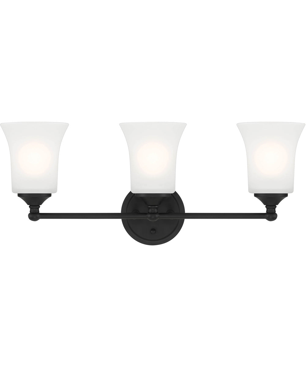 Bronson 3 Light Vanity Matte Black