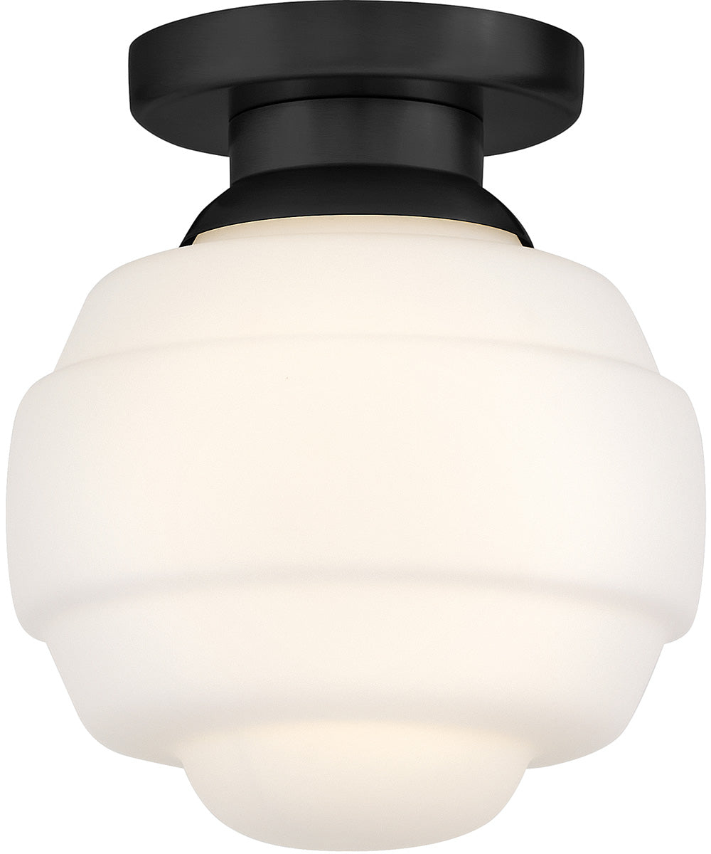 Penny 1-Light Extra Small Flush Mount in Black