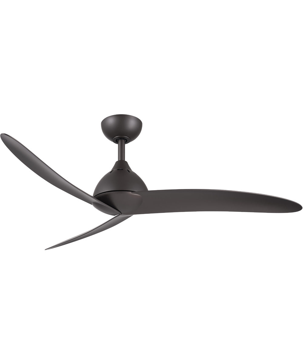 Nirra 52-in. 3-Blade Modern Ceiling Fan Satin Natural Bronze