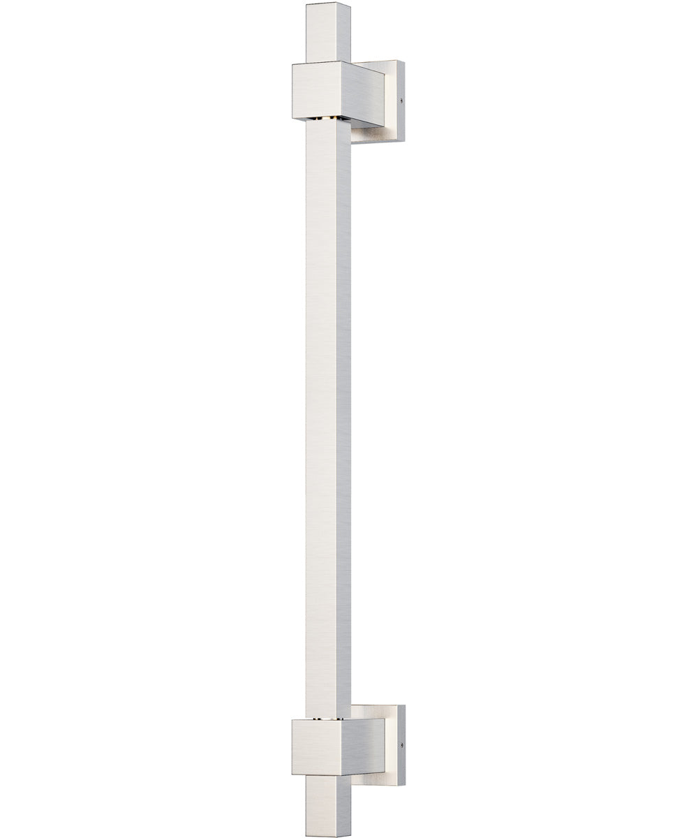 Cubist Square LED Wall Sconce Satin Nickel