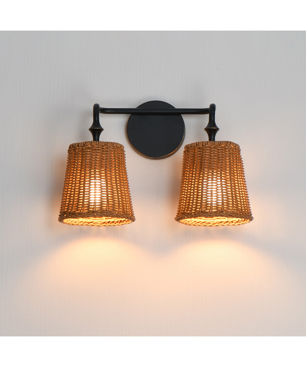 Baja 2-Light Sconce Dark Bronze