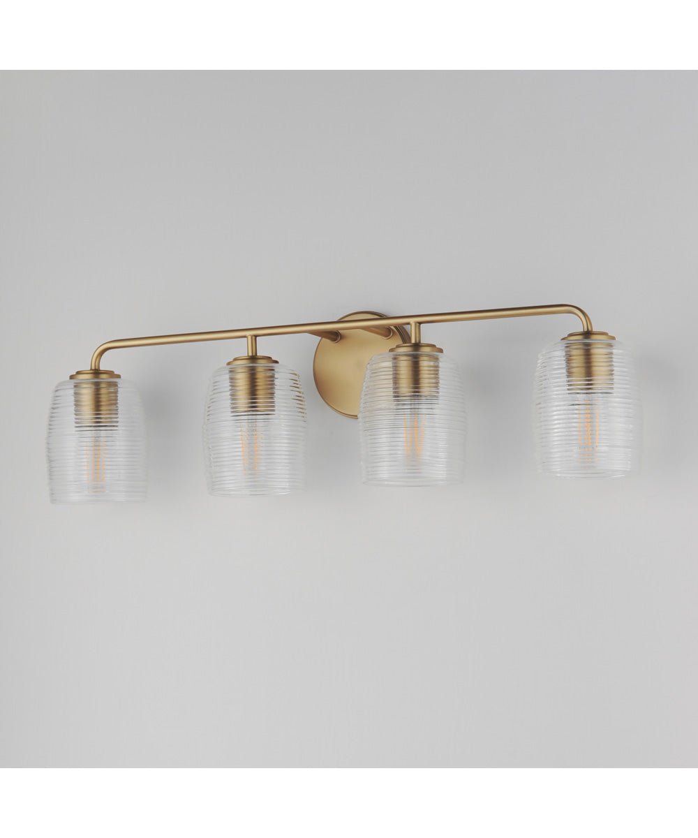 Honey 4-Light Bath Vanity Natural Aged Brass