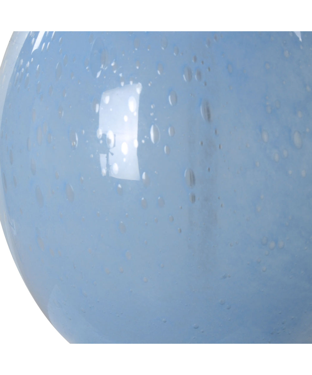 Clear Sky Blue Glass Table Lamp