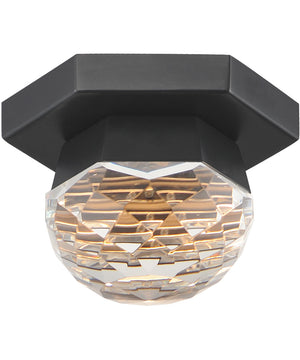 Allumettes 1-Light LED Flush Mount Black