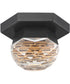 Allumettes 1-Light LED Flush Mount Black