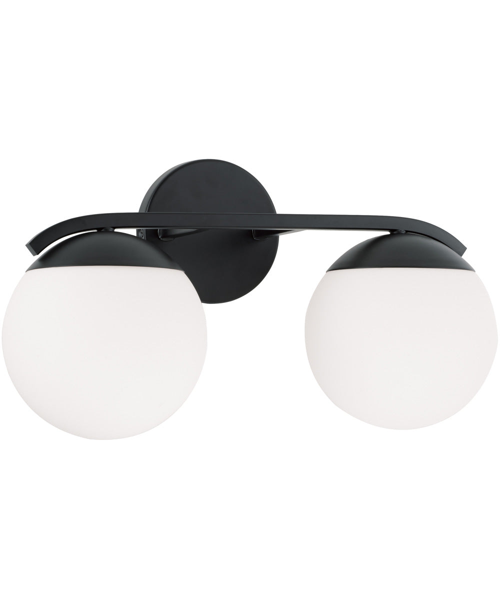 Oliver 2-Light Vanity Matte Black