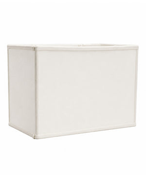 14"W x 10"H Rectangular Drum Lampshade White
