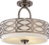 15"W Harlow 3-Light Close-to-Ceiling Hazel Bronze