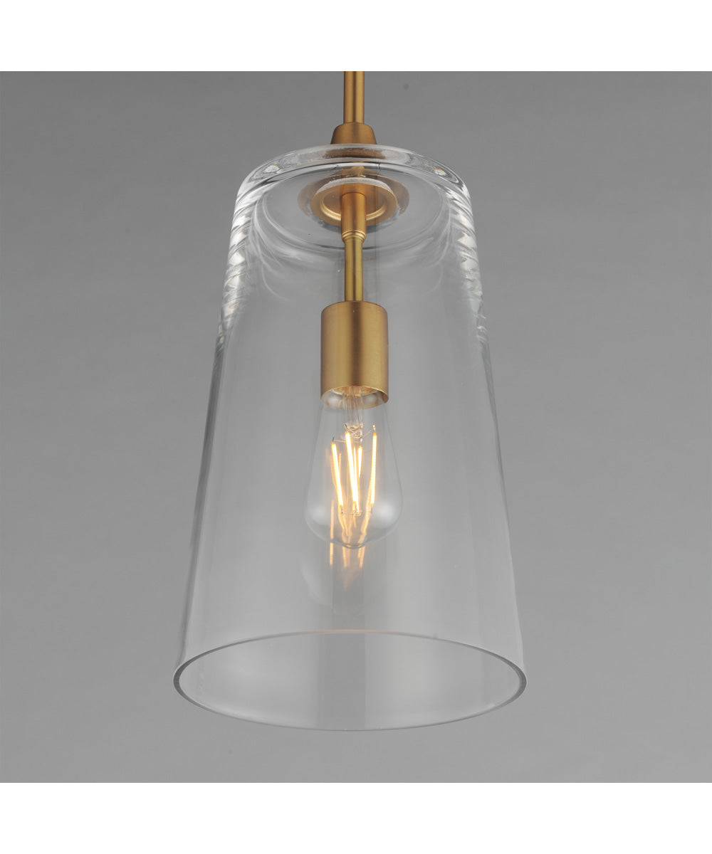 Hudson Single Pendant Natural Aged Brass