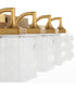 Diamonte 4-light Bath Vanity Light Brushed Brass