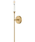 Hux 1-Light Large Single Light Sconce in Lacquered Brass
