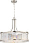 25"W Krys 4-Light Pendant Polished Nickel