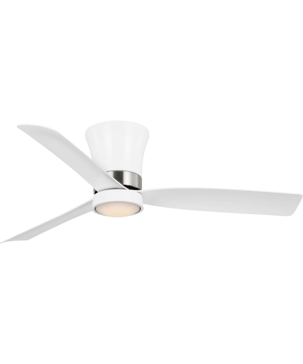 Brant 52-in. 3-Blade Modern Ceiling Fan Satin White