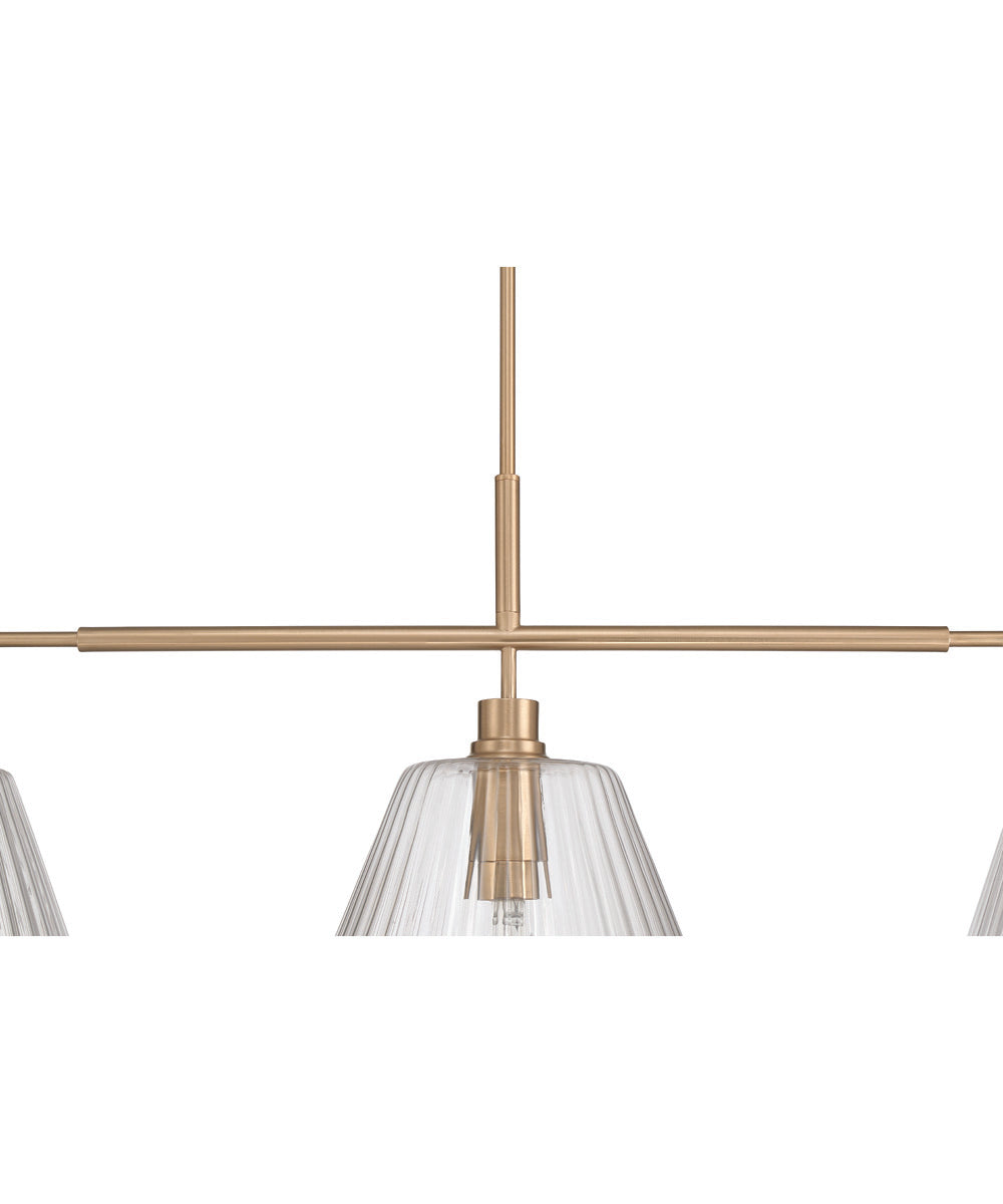 Pleated 3-Light Lighting Premium Bronze
