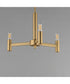 Emana 3-Light Chandelier Natural Aged Brass