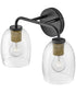 Percy 2-Light Small Two Light Vanity in Black