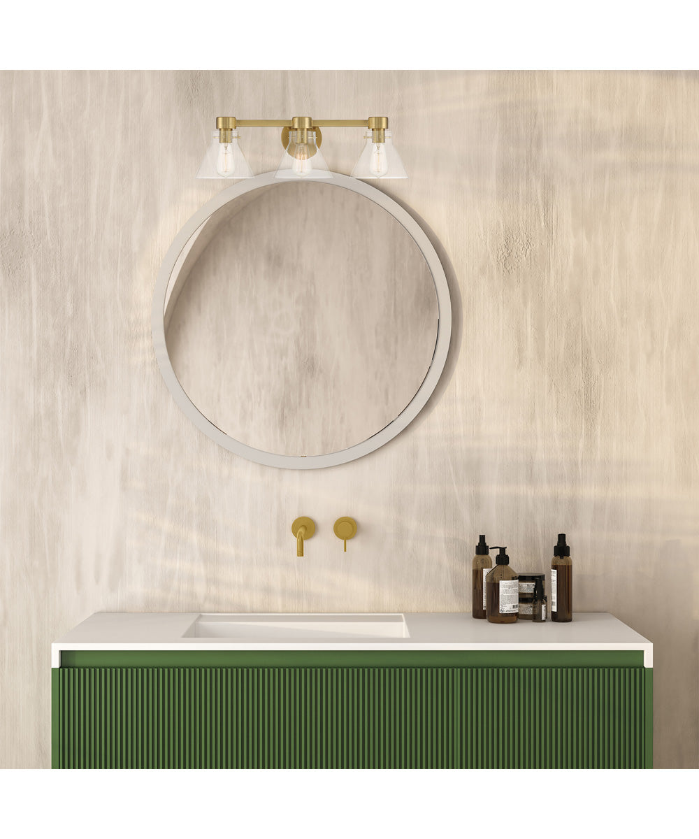 Willow Creek 3 Light Vanity Brushed Gold