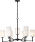 Liam 9-Light Chandelier Matte Black