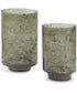 Clarkton Candle Holder Set Set of 2 Green