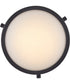 Kieran 1-Light Medium Semi-Flush Mount in Black