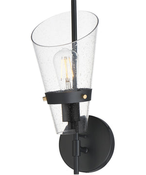 Finch 1-Light Wall Sconce Dark Bronze/Antique Brass