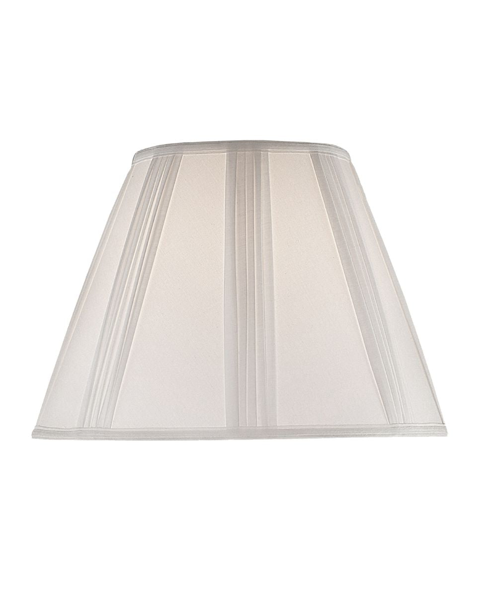 7x17x12 White Linen French Drape Hardback Empire Lampshade