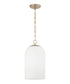 Cleo 1-Light Pendant Matte Brass