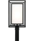 Aiden 1-Light Outdoor Post-Lantern Black