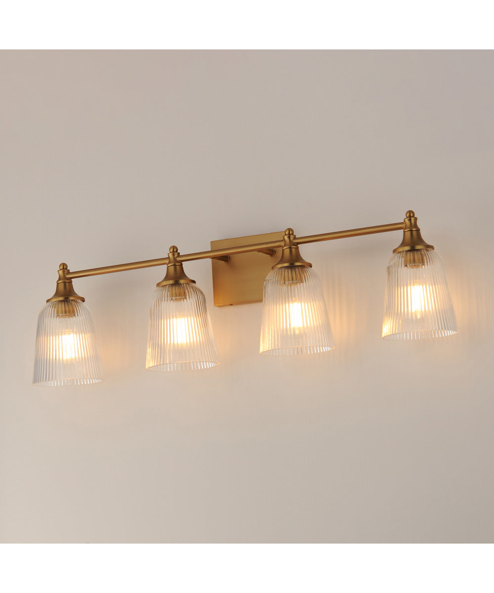 Julip 4-Light Bath Vanity Natural Aged Brass