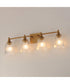 Julip 4-Light Bath Vanity Natural Aged Brass