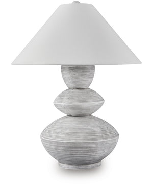 Brickdon Poly Table Lamp Distressed White