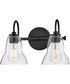 Vera 2-Light Small Two Light Vanity in Black