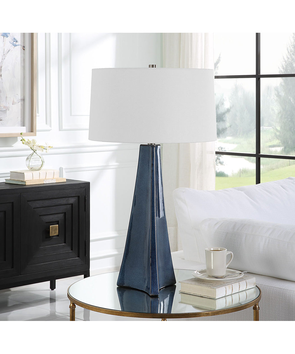 Teramo Scalloped Ceramic Table Lamp