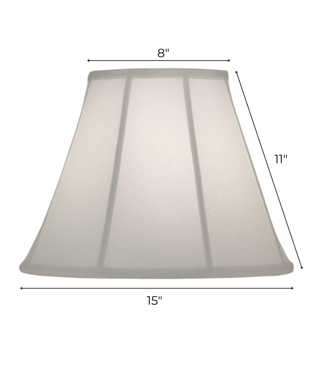 8x15x11 Oyster Silksheen Empire Softback Lampshade