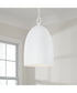 Mallory 1-Light Pendant Ceramic White