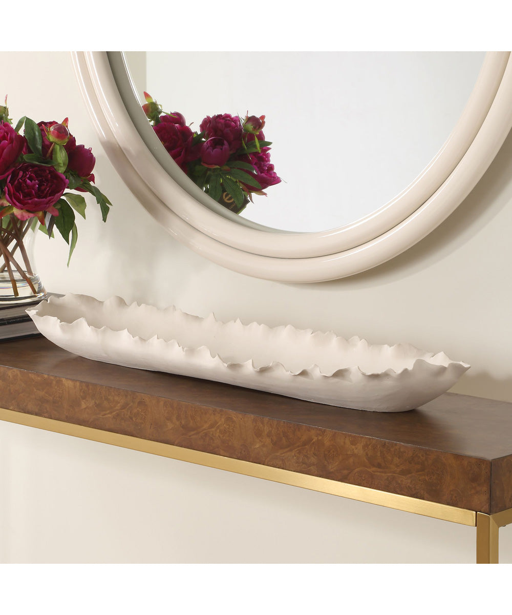 Ripple Crest White Bowl