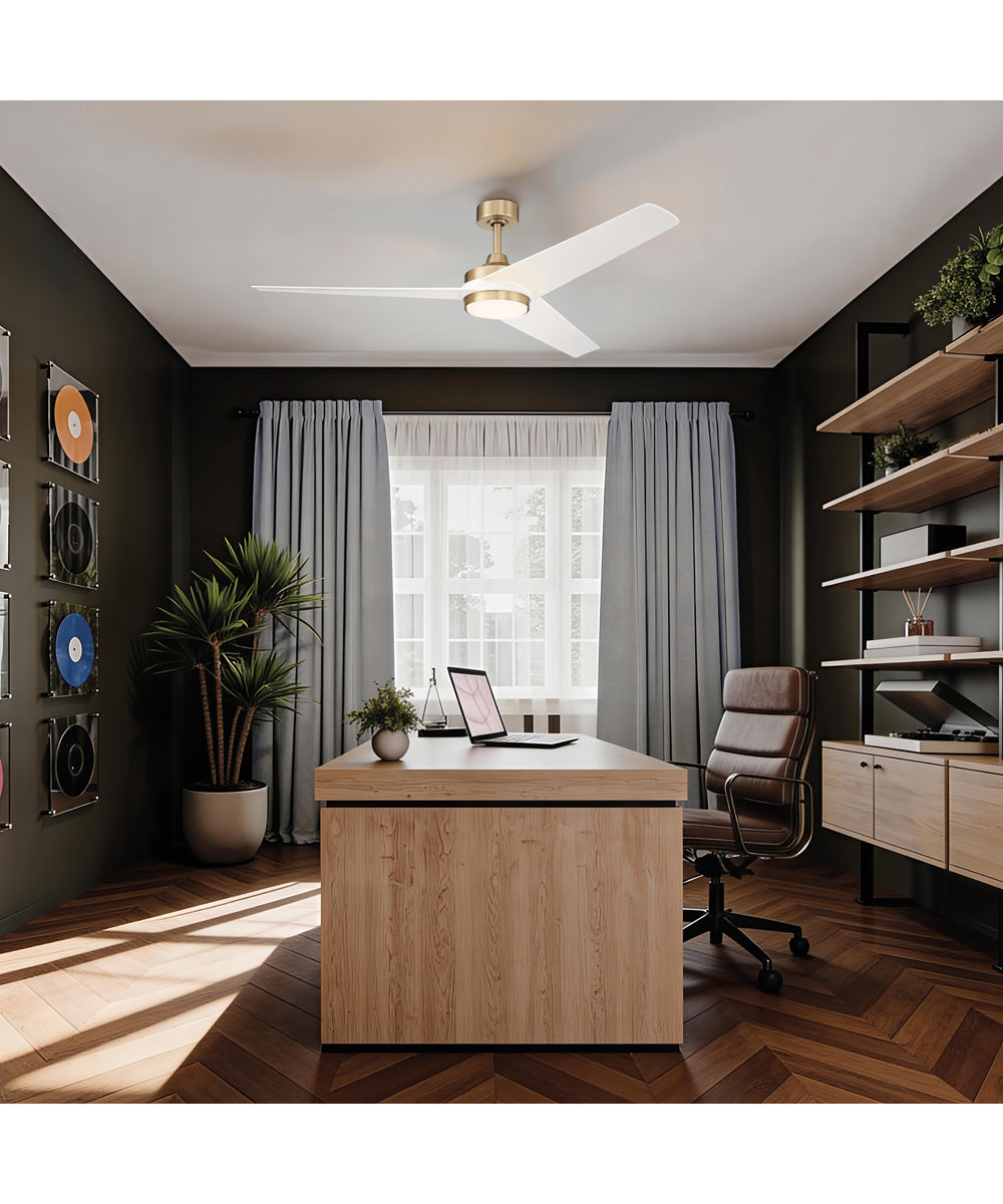 Velto 60-in. 3-Blade LED Modern Ceiling Fan Champagne Bronze
