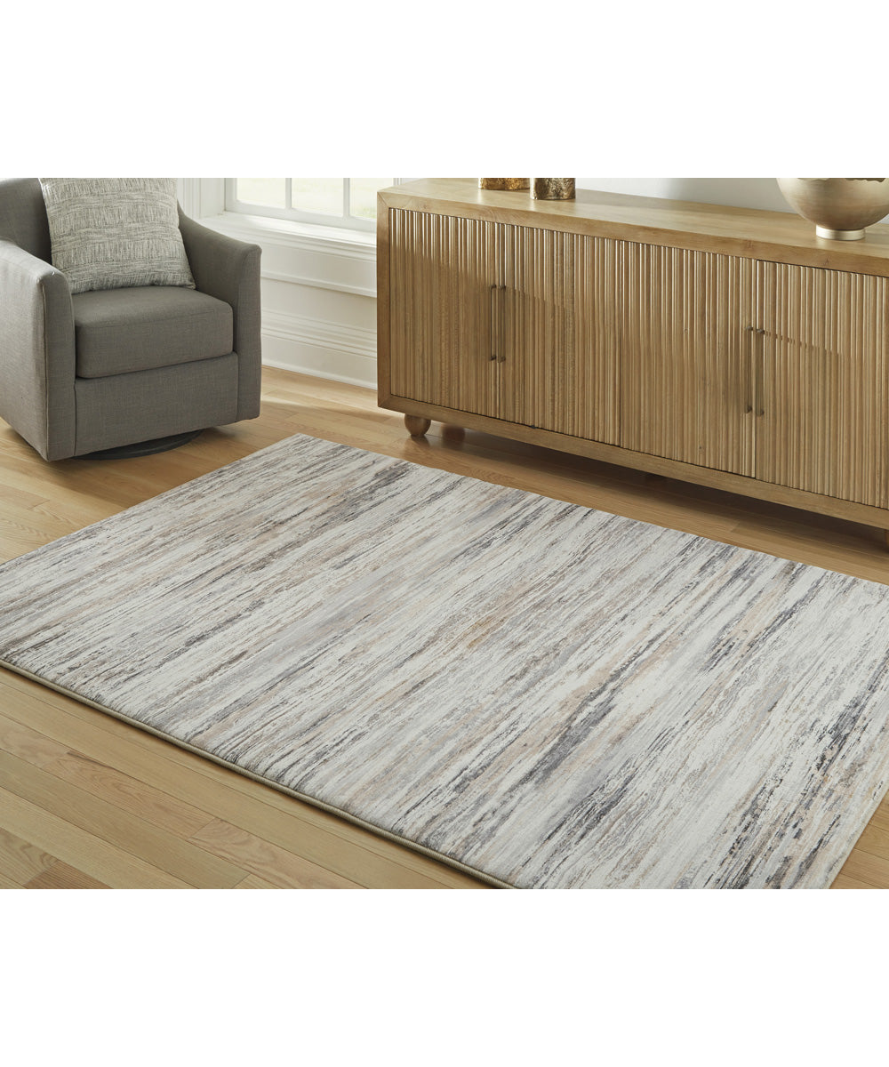 Nace Memory Foam Medium Rug Gray/Brown/White