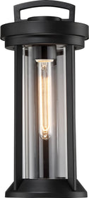 16"H Huron 1-Light Outdoor Aged Bronze / Clear