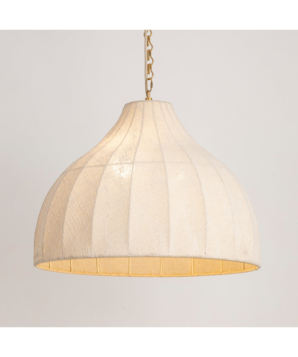 Hearthveil Pendant Natural Aged Brass