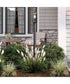 Cantley Outdoor Post Mount Lantern Light with Clear Glass Panels Matte Black