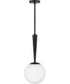 Izzy 1-Light Small Pendant in Black