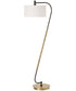 Irwin Curved Brass Floor Lamp
