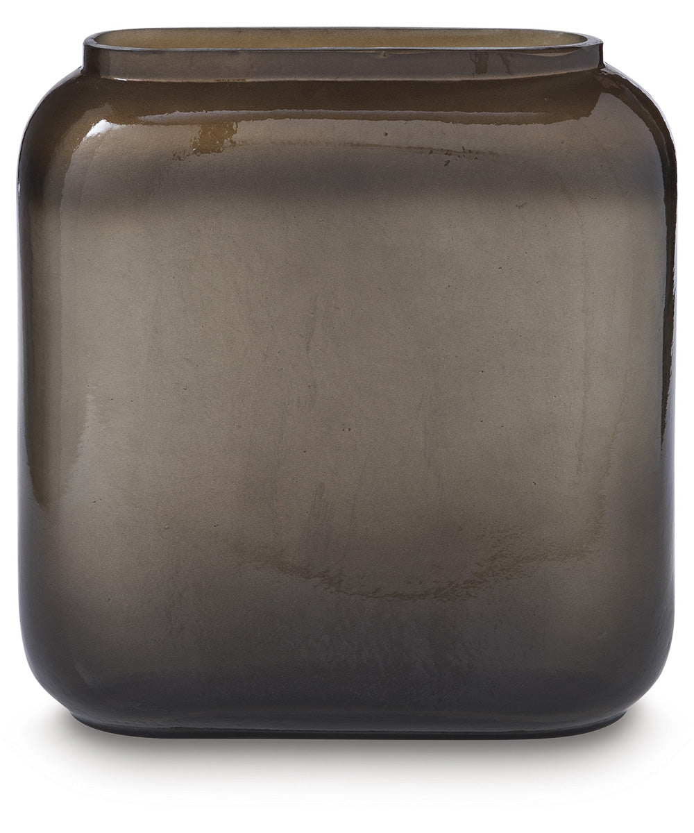 Sumner Vase Gray/Gold