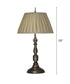 28"H 1-Light 3-Way Table Lamp Antique Old Bronze