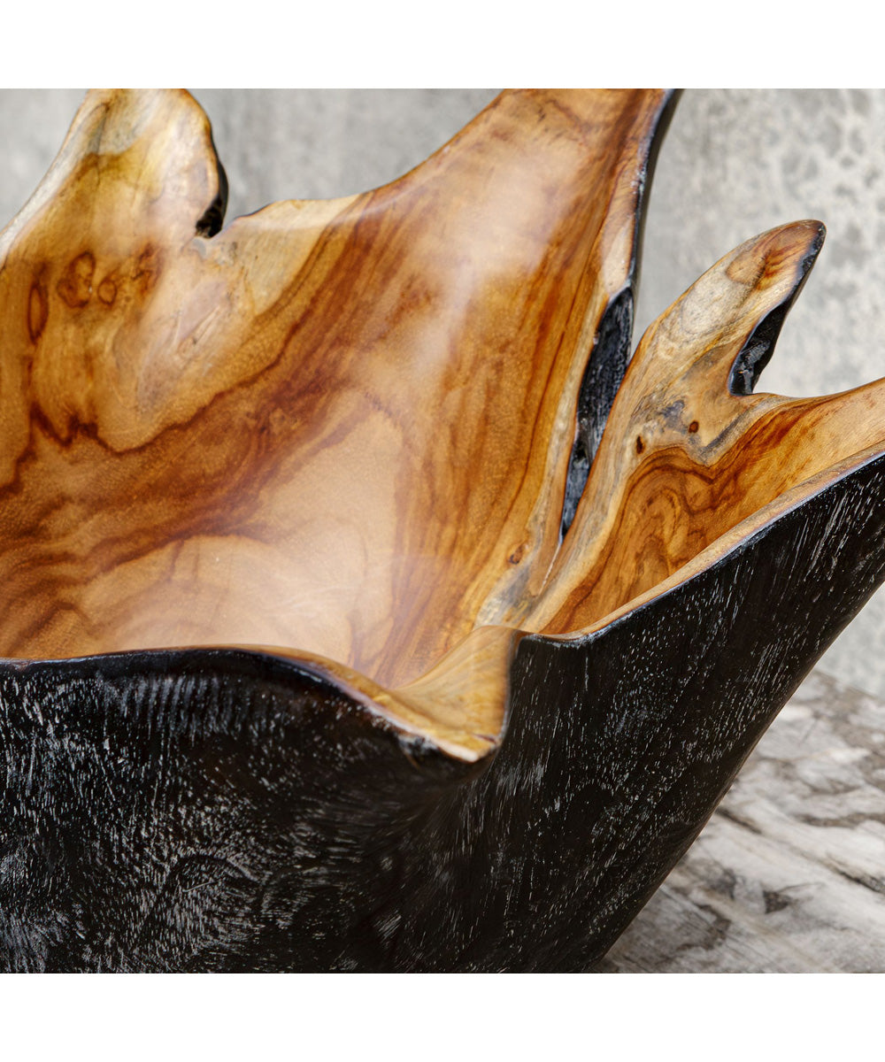 Starpetal Indoor-Outdoor Wooden Bowls Set of 2