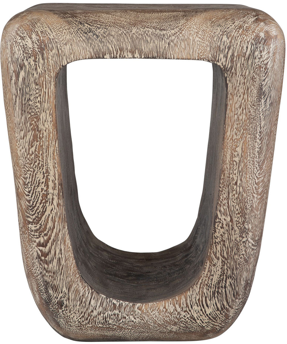 Loophole Bleached Wash Accent Stool