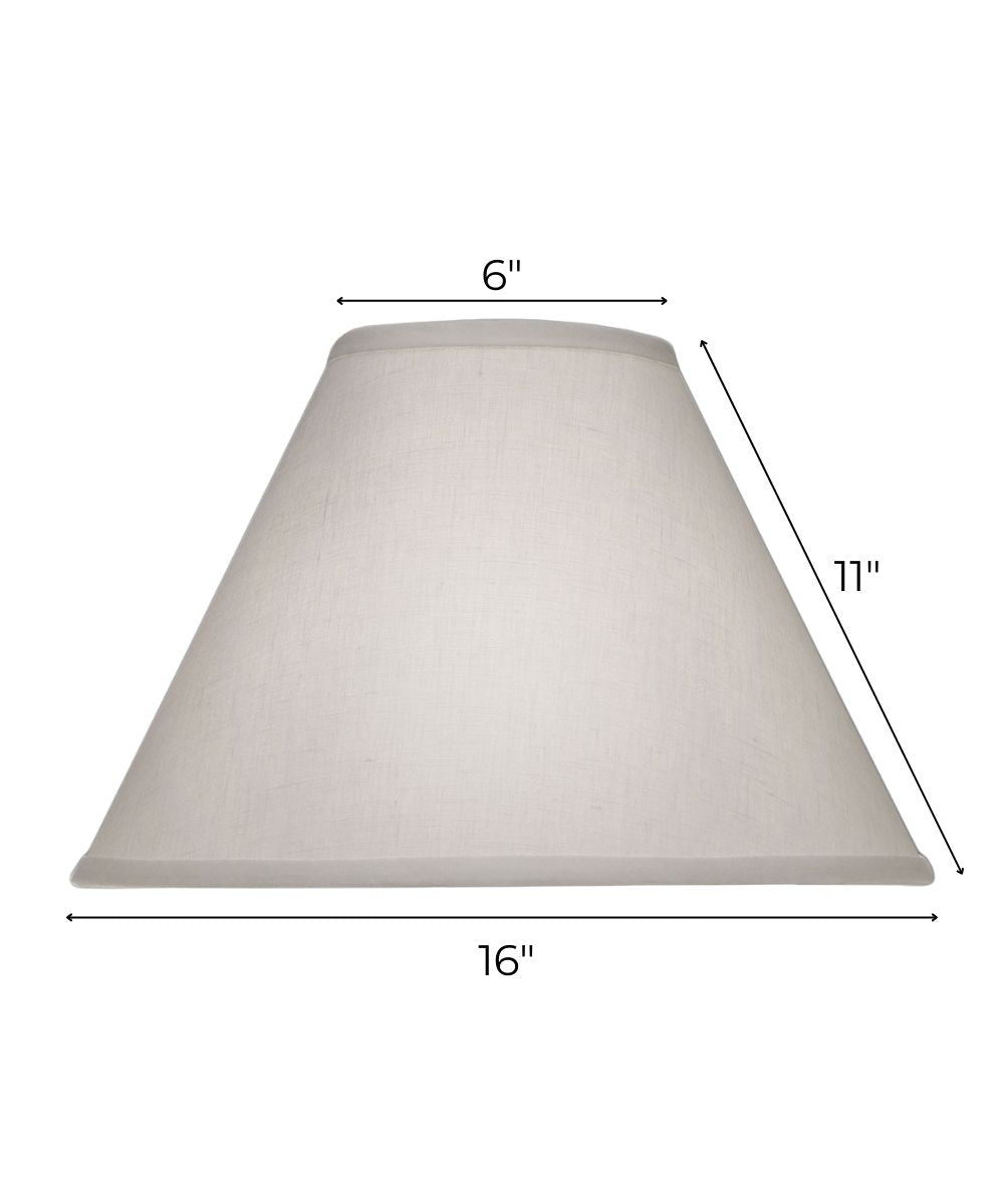 6x16x11 Cream Aberdeen Empire Hardback Lampshade