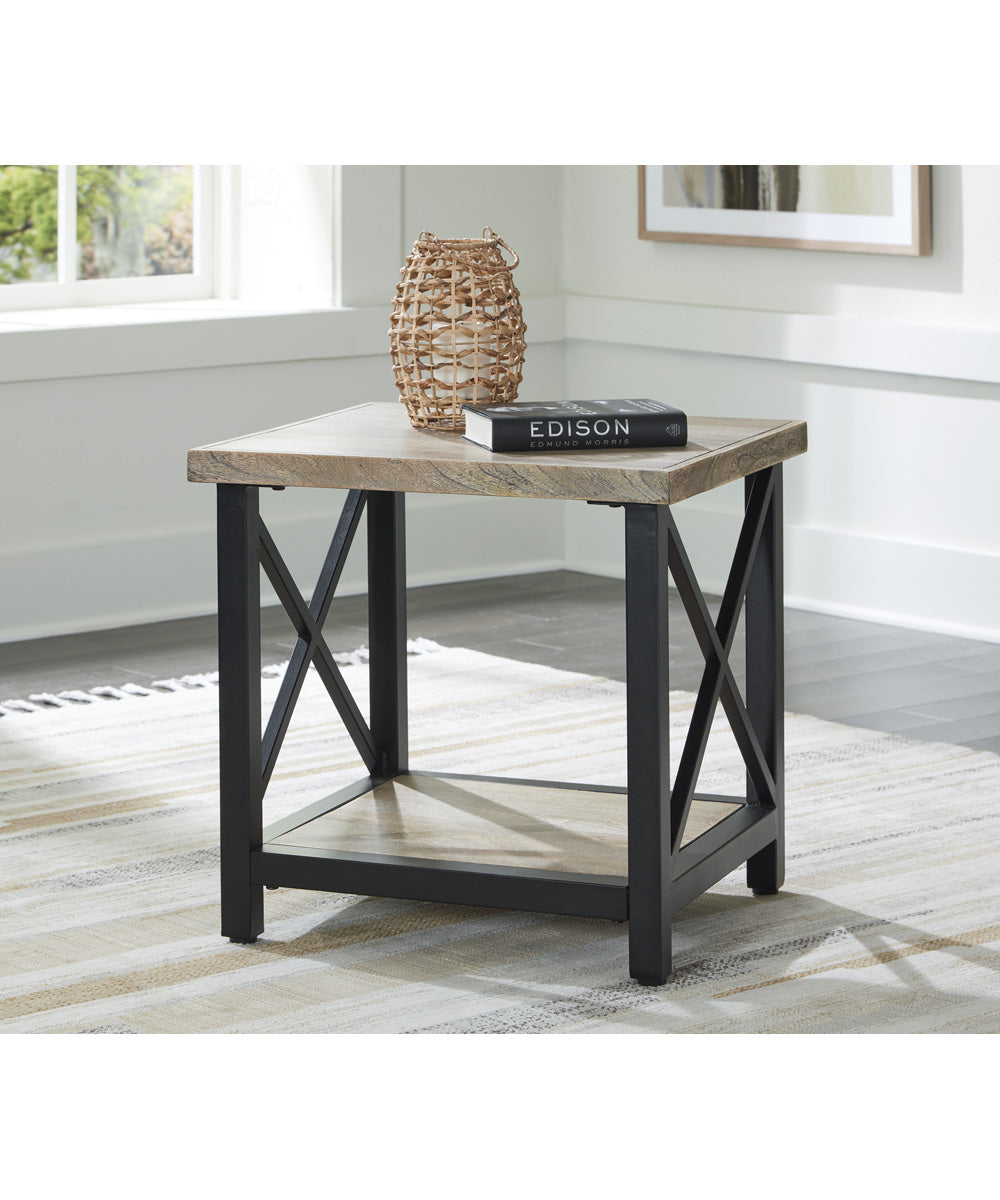 Bristenfort Rectangular End Table Brown/Black