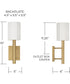 Adrian 1-Light Sconce Aged Brass